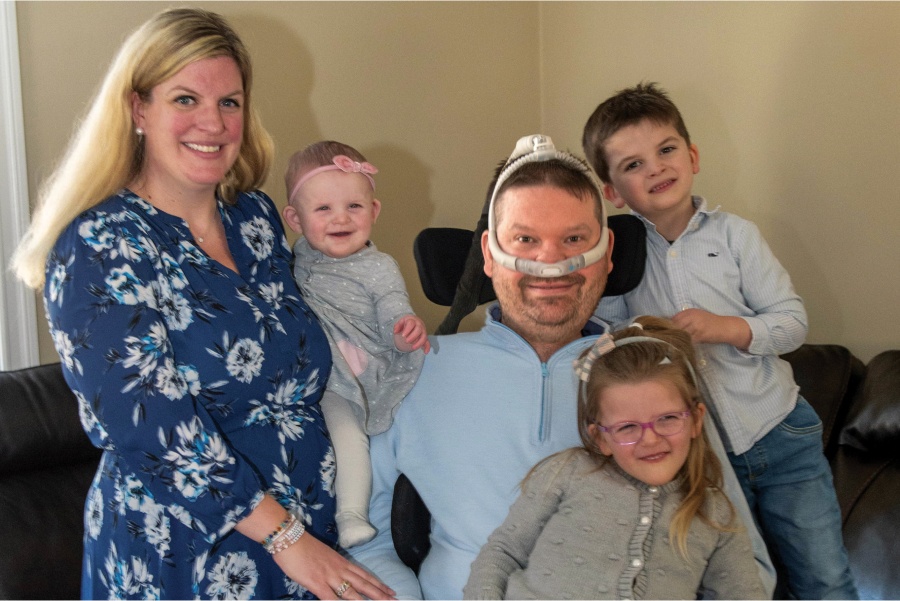 johnson family portrait at home 2025 2