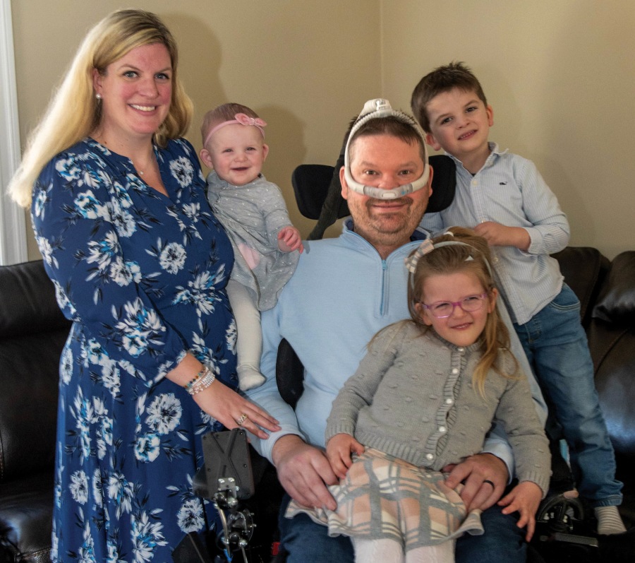 johnson family portrait at home 2025